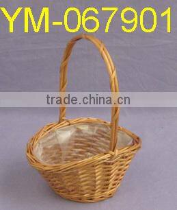 Boat Shaped Willow Basket