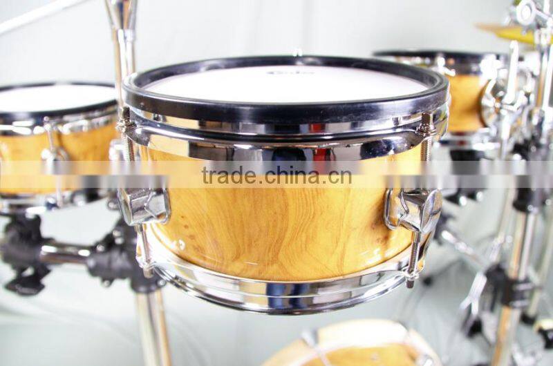 6 pc wooden chamber pvc cover electronic drum kits