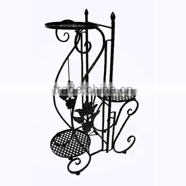Metal flower pot rack