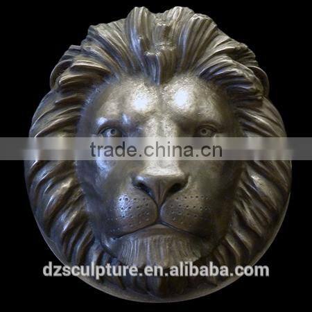 Bronze lion head relief sculpture sale in wholesale