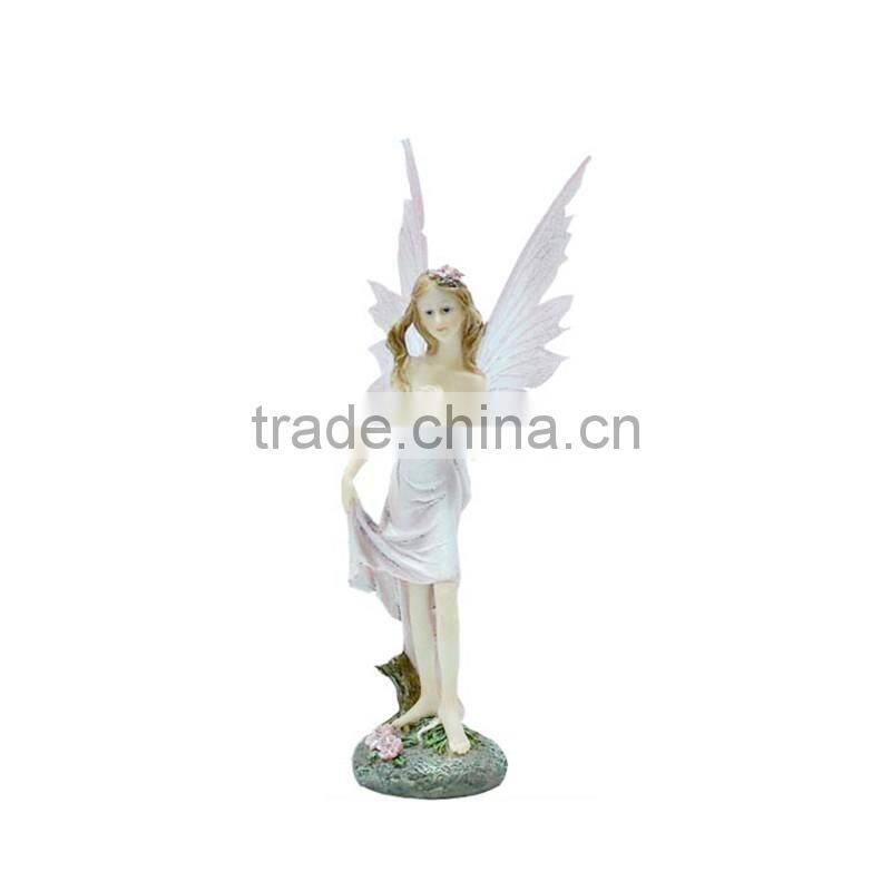 polyresin fairy sitting