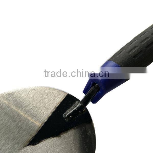 rubber plastic handle carbon steel blade bricklaying trowel