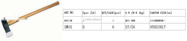 splitting mauls with wooden handle