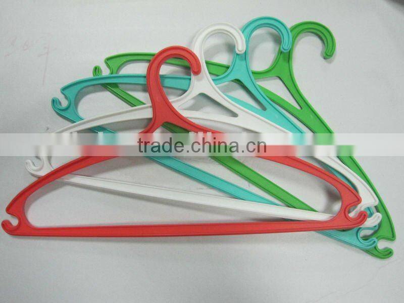 plastic houseware colorful clothes hanger plastic with pegsFLH003