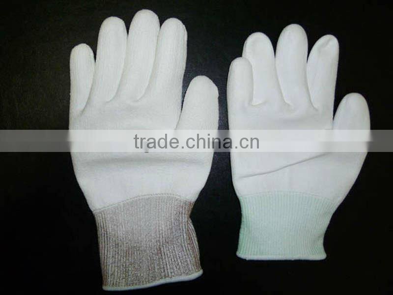 Polyurethane palm coating nylon gloves