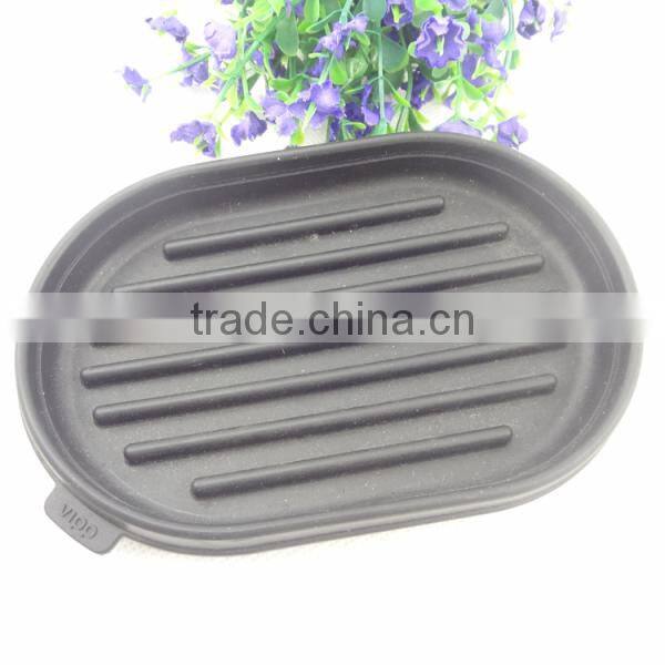 2014 brand new black silicone travel soap holder