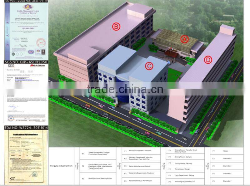 New silicone swimming goggle with Anti-fog lens(Diamond Series)
