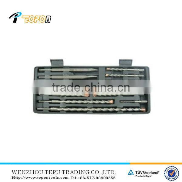 12-Piece Tungsten Carbide Tip SDS Hammer Drill Security Bits Set of various sizes