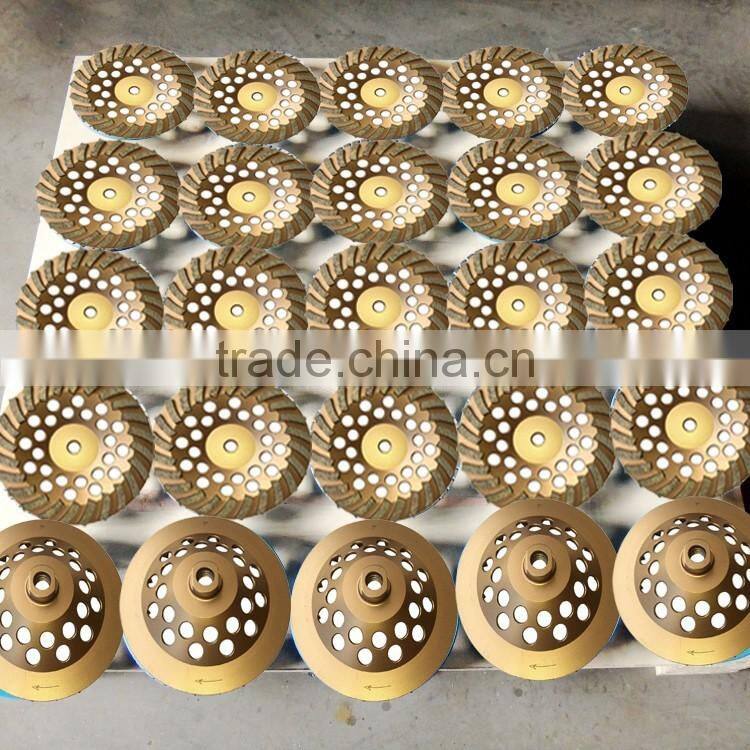 150mm turbo row waved spiral diamond grinding disc cup wheel for concrete floor 6" cutting tools abrasive polishing grinder