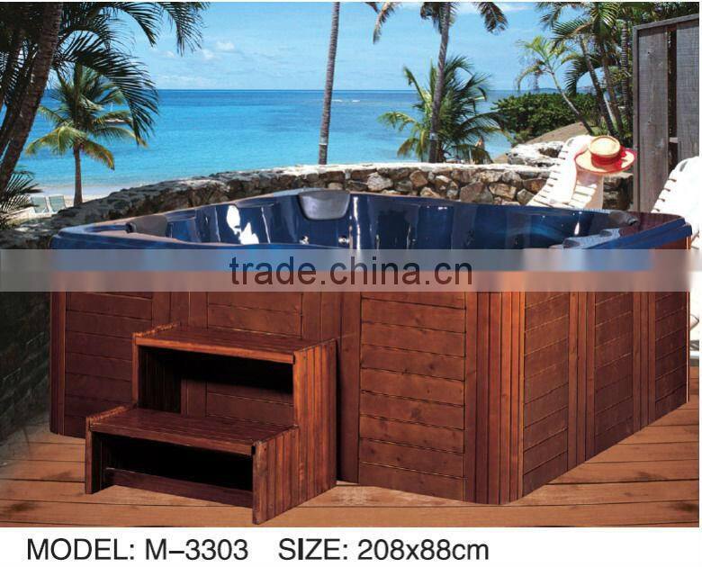 outdoor massage stainless steel waterfall spa artificial waterfall