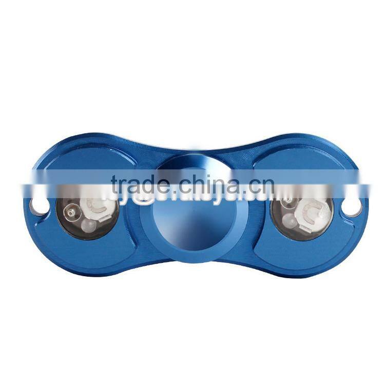 Newest finger fidget toys tri metal spinner fast bearings release stress fidget toys metal spinner W01A273