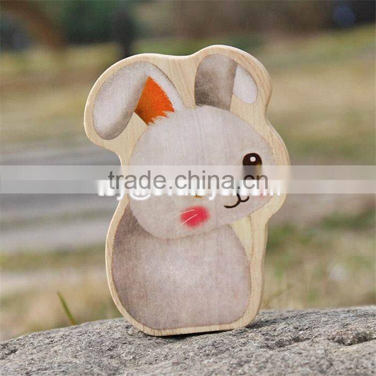 New design educational rabbit peacock squirrel toys wooden animal toys for toddlers W01B040