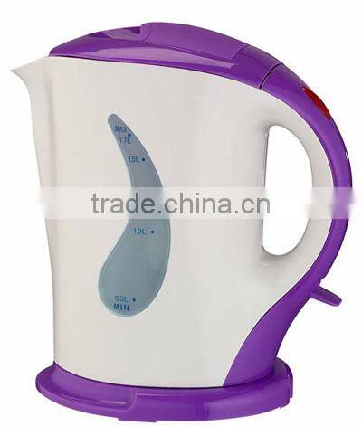 CHINA CHEAPEST PLASTIC IMMERSED CORDLESS KETTLE 1.7L WITH GOOD QUALITY