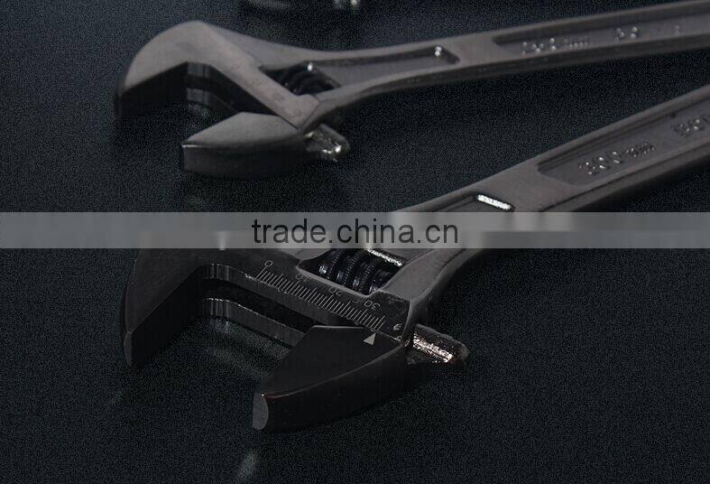 Berrylion 10" Nickel Alloy Black Adjustable Wrench Pearl Nickel Adjustable Wrench