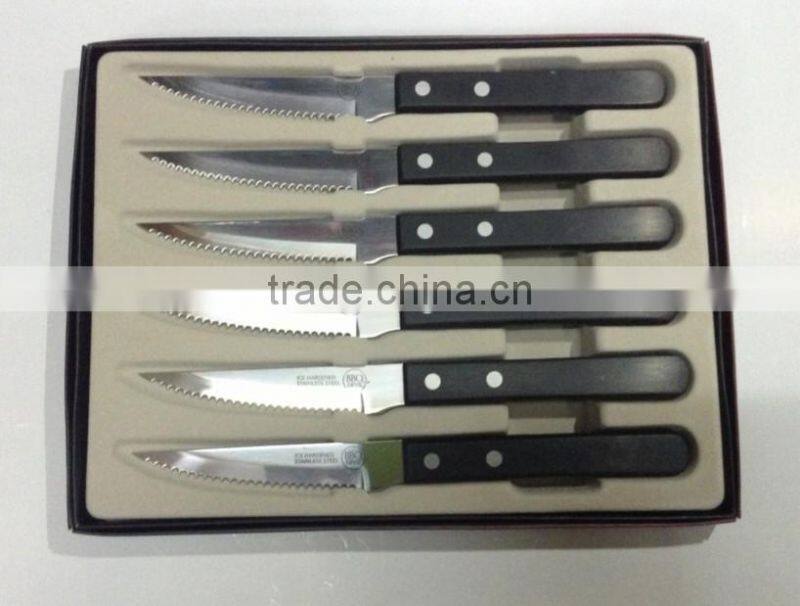 6pcs steak knife BBQ devil