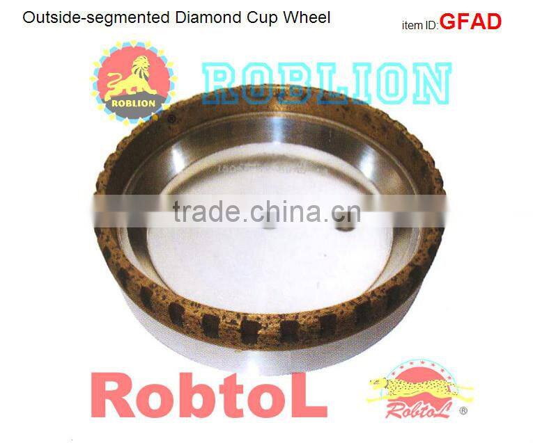 Outside-segmented Glass Diamond Cup Wheel -GFAC