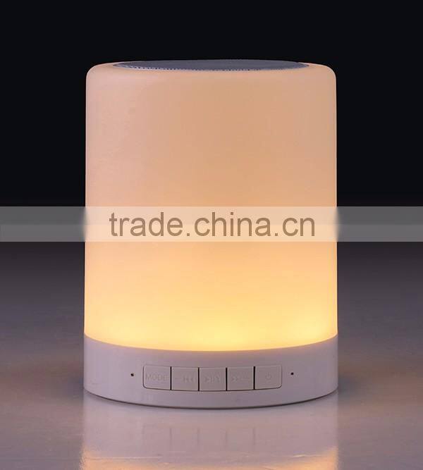 MP3 Player Portable Led Touch Sensor Table Lamp With Mini Bluetooth Speaker