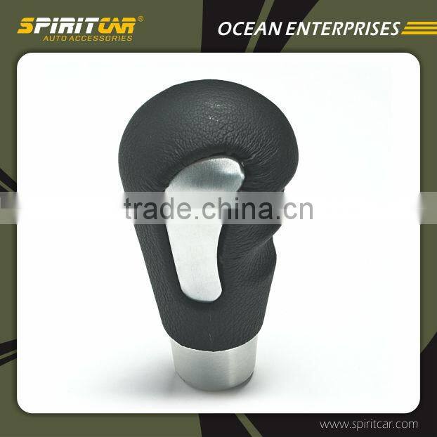 High Quality Aluminium Genuine Leather Peugeot Gear Knob