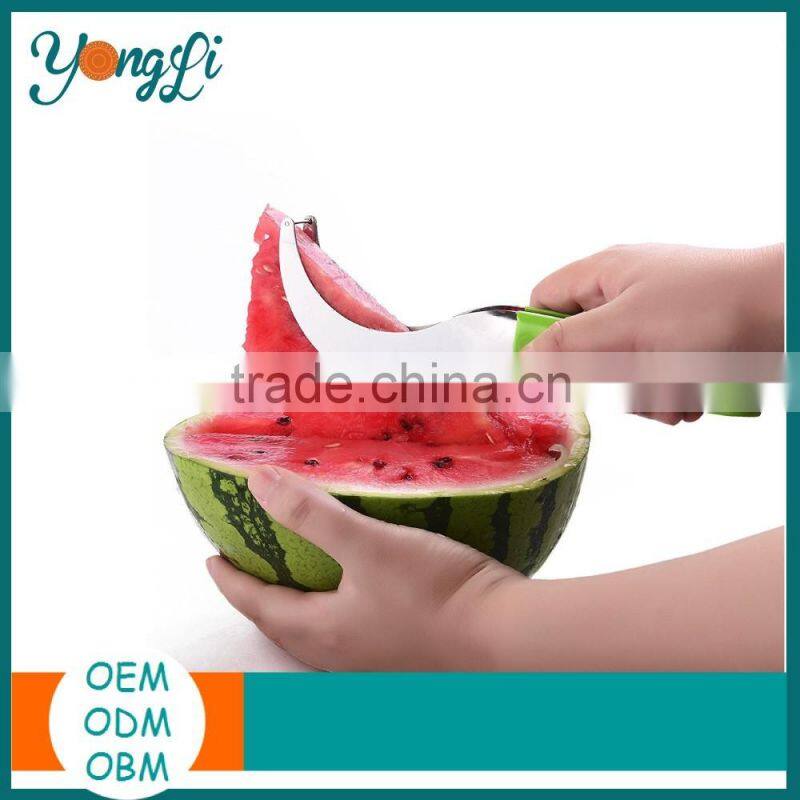 100% Durable Stainless Steel With Sturdy Cutting Wire Watermelon Slicer Corer & Server Knife