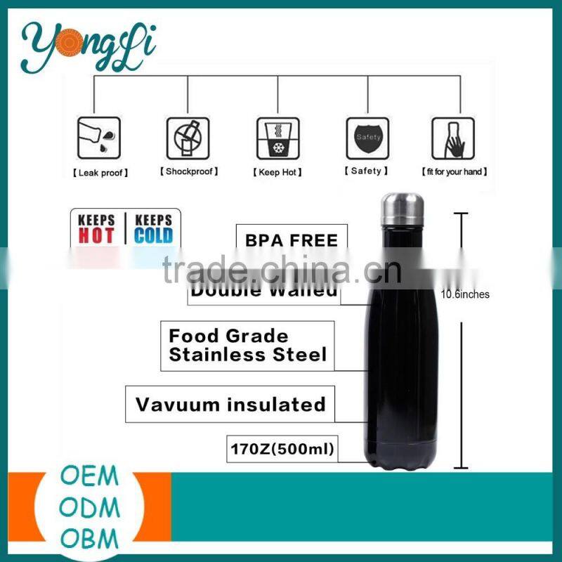 BPA Free Adults Leak Proof Outdoor Sport Portable Water Bottle