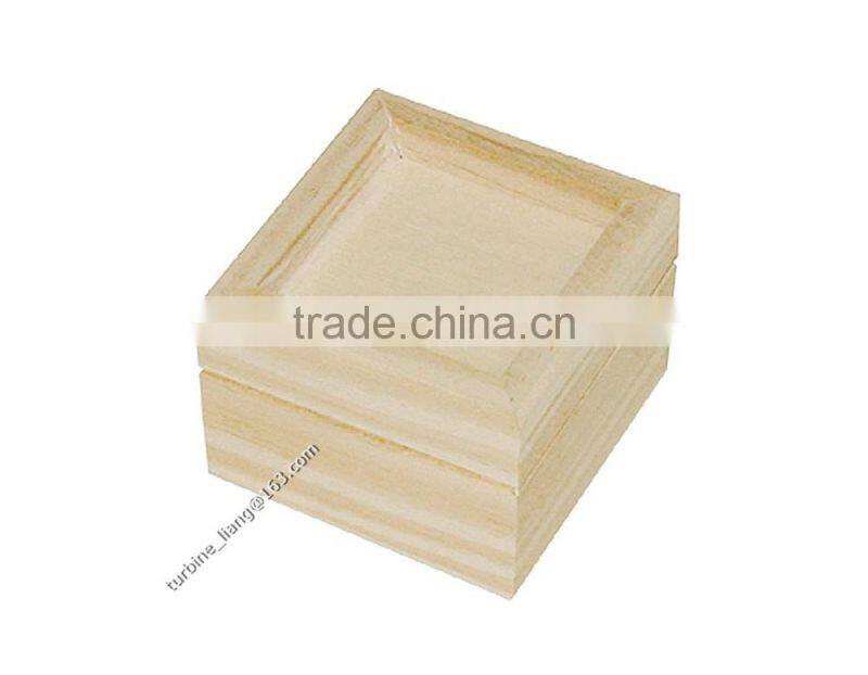 small wooden box with raised edges