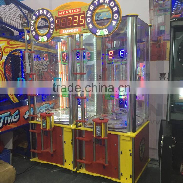 happy Jump ball vending machine Magic Ticket Monster Drop redemption ticket coin operated game machine