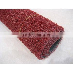different color plastic grass mat in roll