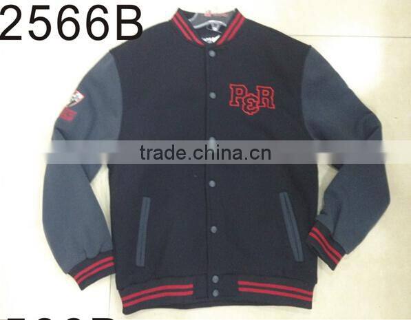 factory 2015 mens custom plain varsity jacket