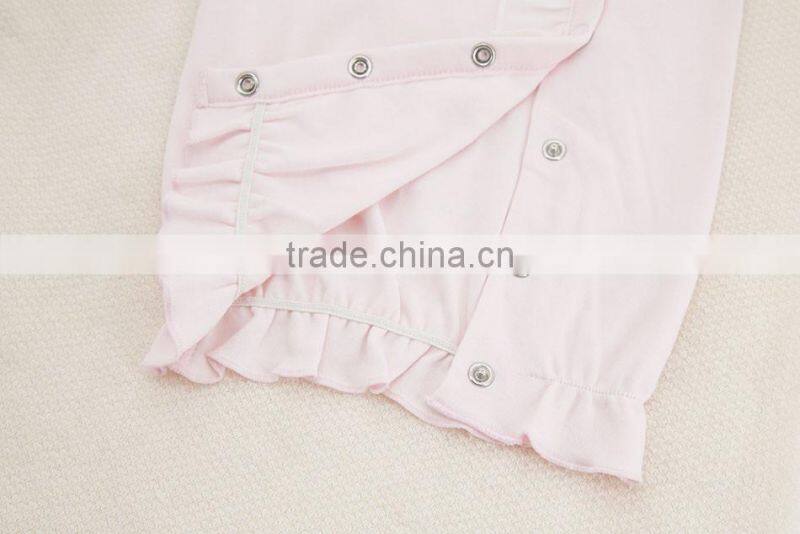 Hot Sale Baby Soft 100% Cotton Spring Autumn Winter Light Pink Newborn Baby Sleeping Bag