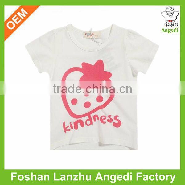 Summer Knitted Softly baby girls tops Custom Beautiful Girl Tube t shirt with printing