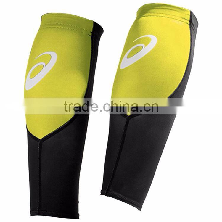 2016 custom full sublimation printed calf compression sleeve with Y style pattern