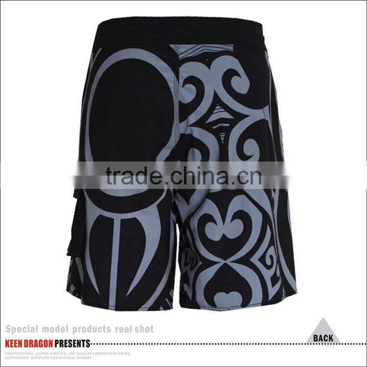 Men's tattoo print quick dry board shorts swim trunks
