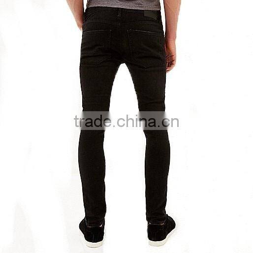 Mans Wholesale Capri BlackNew Design Denim Fabric Funky Jean Pants