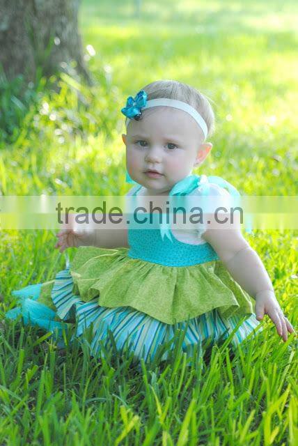 Baby Girls Green Tutu Dress Toddler Kids Christmas Party Dress