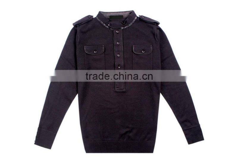 Purple Warm Mens Turtleneck Sweater