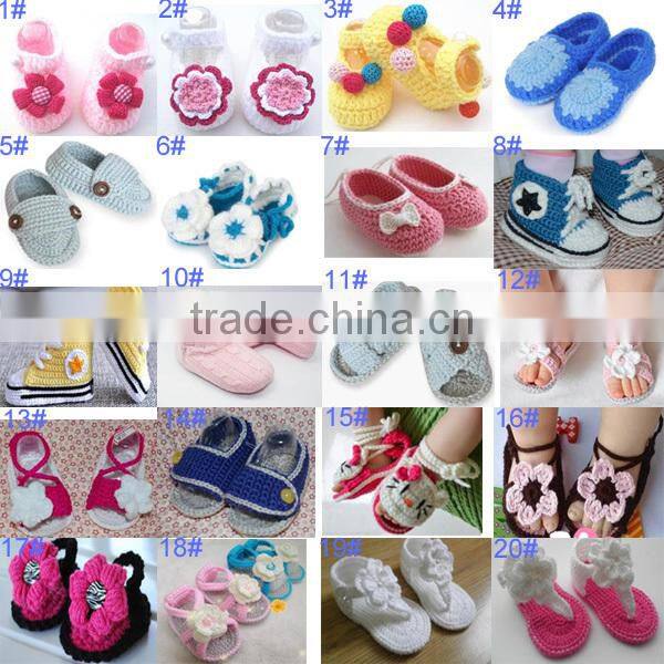 Wholesale Stylish Good quality Crochet Baby Booties Supplier