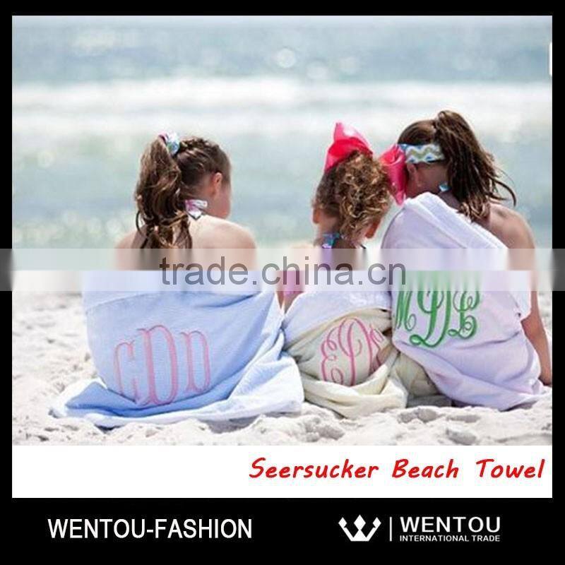 Personalized Seersucker Children Pool Towel