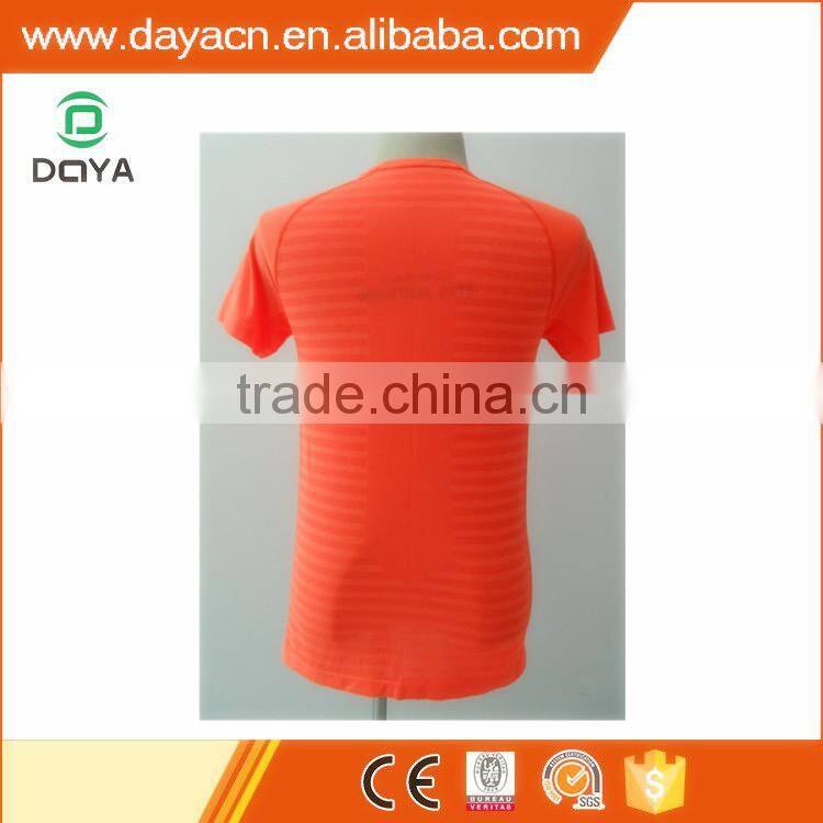 Men's Jacquard Sports running T-shirt Seamless T-shirt