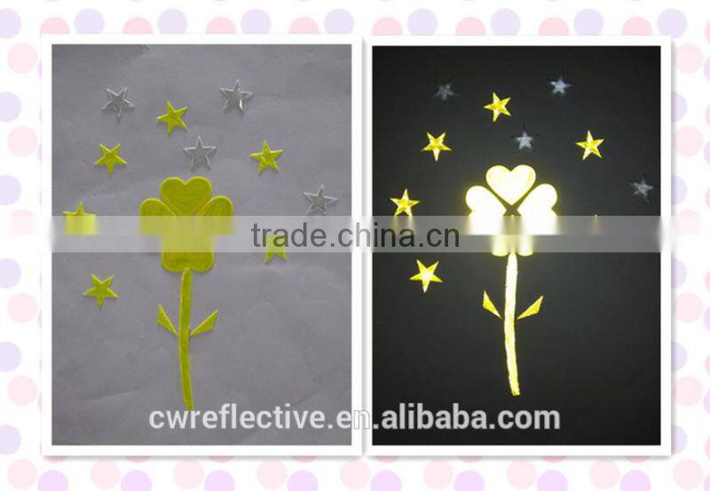Custom cute luminous 3m reflective vinyl stickers for kids