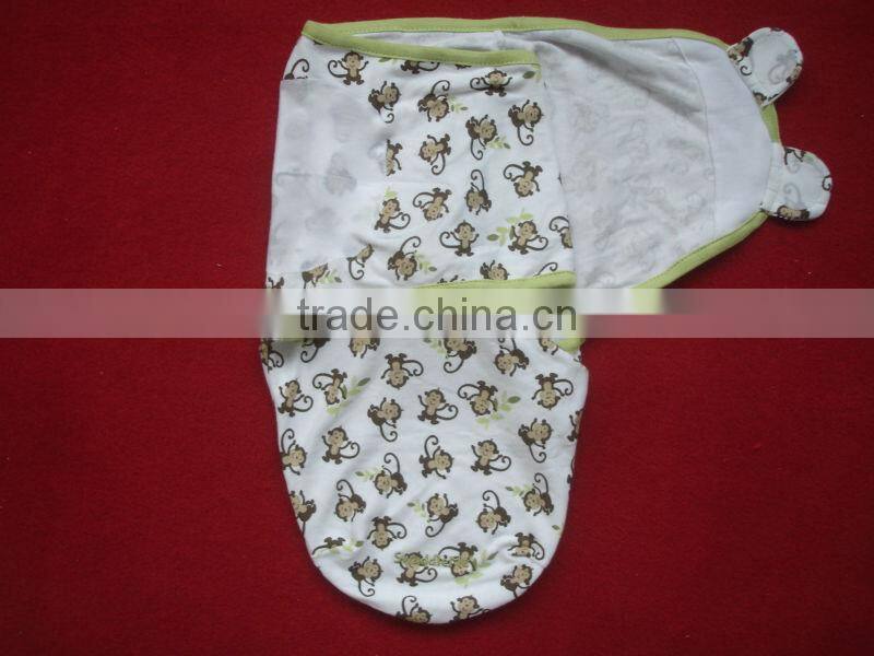 infant 100% cotton printed baby wrap baby swaddle blanket