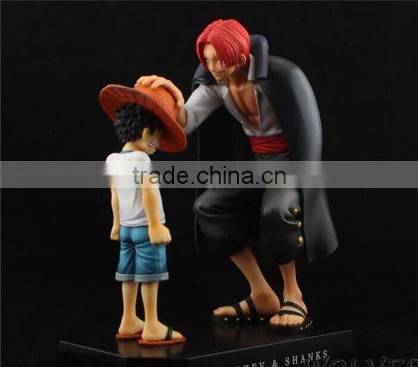 Wholesale one piece Luffy&Shanks pvc action figure