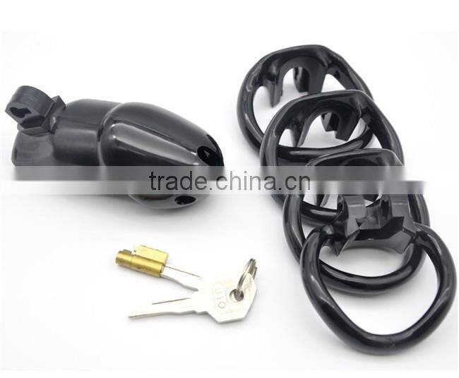 100% Biosourced Resin Male Chastity Device With 4 Size Penis Ring Cock Cages Ring Virginity Lock Belt Sex Toy for Men Penis Lock