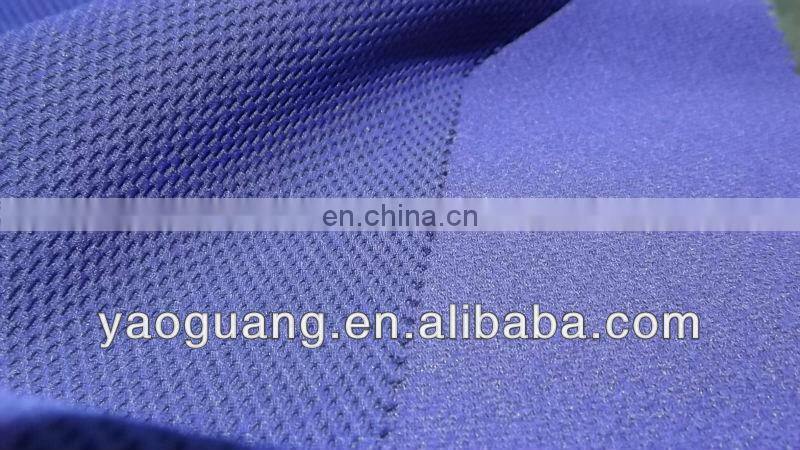 Knit double layers polyester mesh fabric for sportwear