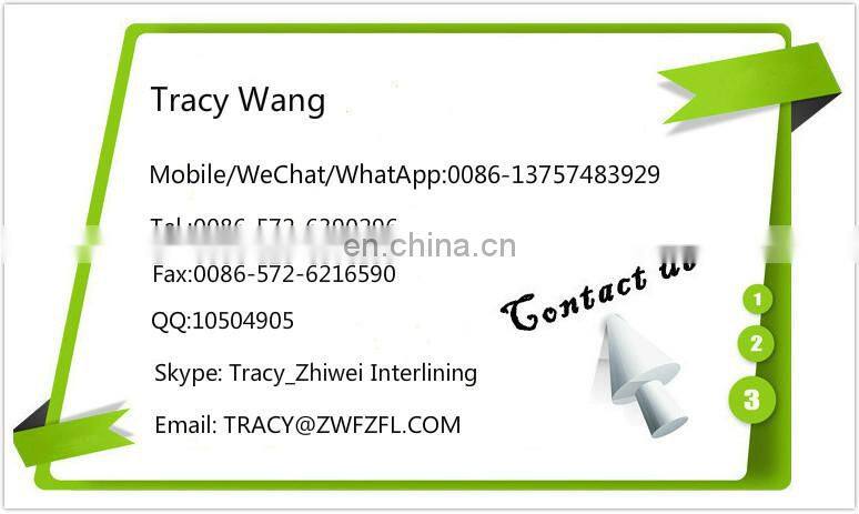 Good quality good price Thermal bond non woven fusible interlining