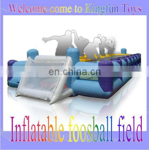 12 Human inflatable foosball court sport game