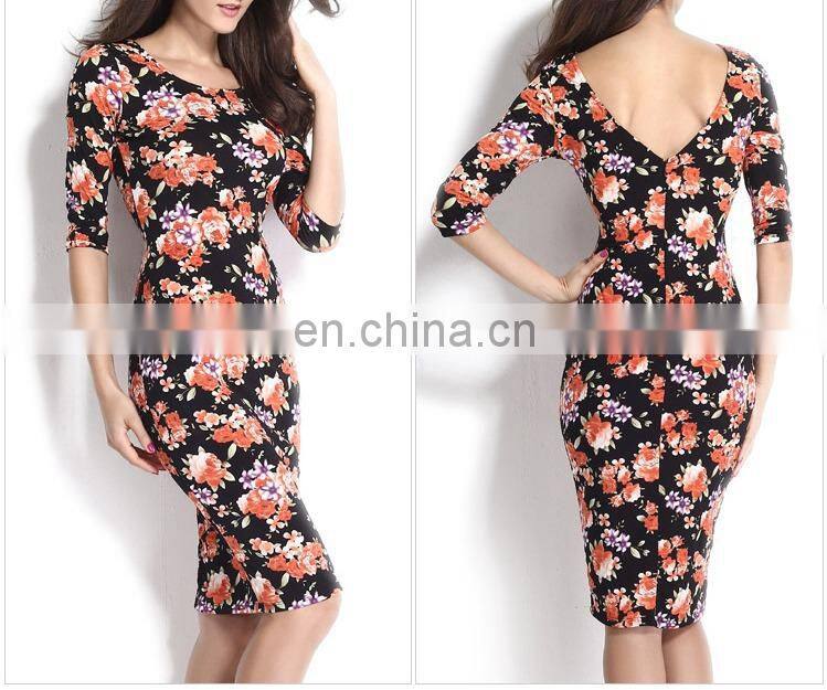 body shaped elegant hollow out dress