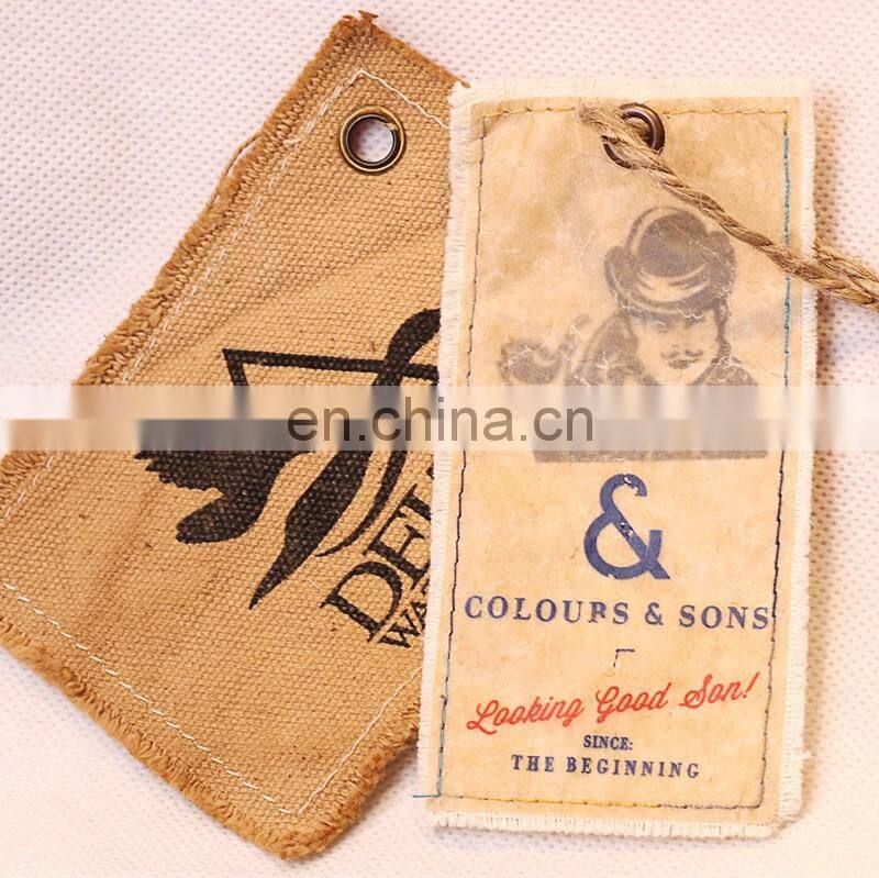 custom private brand name logo woven label tag and printed paper hang label tag for clothing