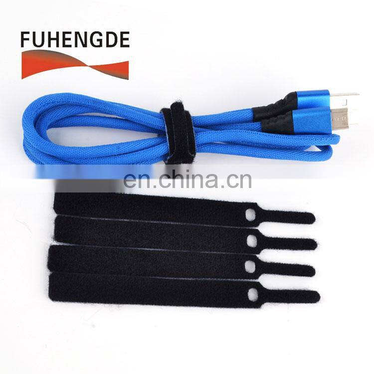 China manufacture hook to loop cable tie wraps mounts custom