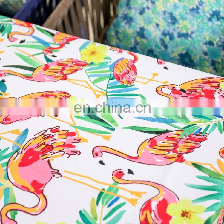 Printed Flamingo Outdoor Dining Tablecloths Decorative Washable Picnic Wholesale Custom Table Cloth