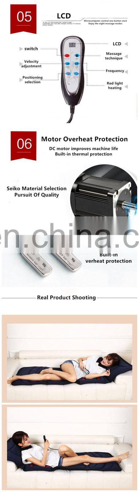 electric heating car seat cushion massage shiatsu massage cushion for chair car and home